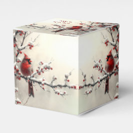 クリスマスレッド（鳥）ショウジョウコウカンチョウホリデーギフトボックス フェイバーボックス