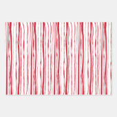 クリスマスレッ素朴ド・ラフィアとフラワーハンド ラッピングペーパーシート (正面)