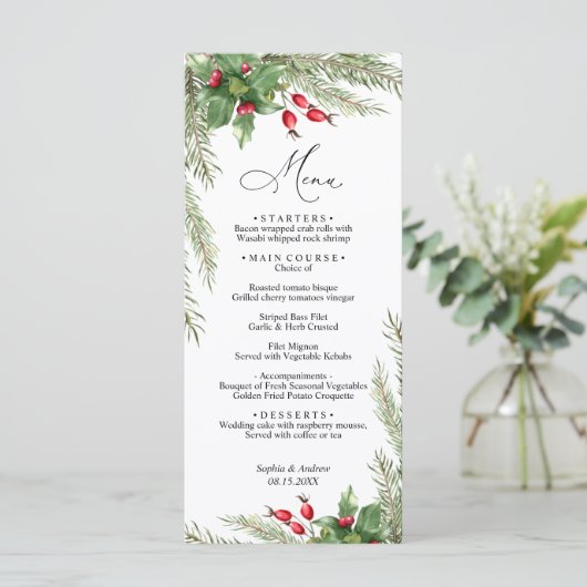 クリスマスレッ結婚ドベリーのメニュー メニュー (スタンド正面)