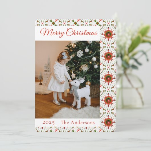 クリスマスレディバグの写真 シーズンカード (スタンド正面)