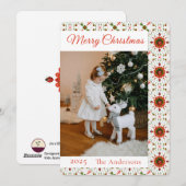 クリスマスレディバグの写真 シーズンカード (正面/裏面)