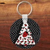クリスマスレディバグツリー キーホルダー (正面)
