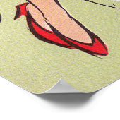 クリスマスレトロオフィスのパーティーデコールポスター ポスター (角)