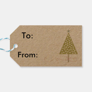 クリスマスレトロギフトラベル ギフトタグ