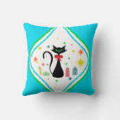 クリスマスレトロシャメネコ クッション (裏面)