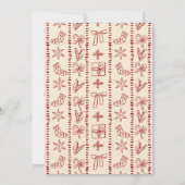 クリスマスレトロスケッチ大千年紀パーティー 招待状 (裏面)