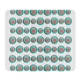 クリスマスレトロスタイルガラス台所裁断ボード カッティングボード