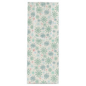 クリスマスレトロスノーフレークスパターンクリームまカスタムたは ワインギフトバッグ (正面)