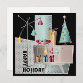 クリスマスレトロツリー シーズンカード (正面/裏面)