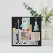 クリスマスレトロツリー シーズンカード (スタンド正面)