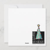 クリスマスレトロツリー シーズンカード (裏面)