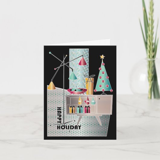 クリスマスレトロツリー シーズンカード (正面)