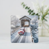 クリスマスレトロトラックとカバーブリッジ シーズンカード (スタンド正面)