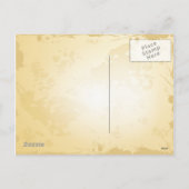 クリスマスレトロパターン、はがき シーズンポストカード (裏面)