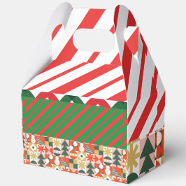 クリスマスレトロパターン フェイバーボックス