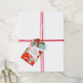 クリスマスレトロパッケージギフトラベル ギフトタグ (より糸付き)