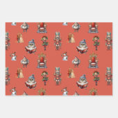 クリスマスレトロヴィンテドフェアヤコア ラッピングペーパーシート (正面)
