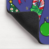 クリスマスレトロヴィンテージカラフルホリデーアート マウスパッド (コーナー)