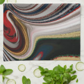 クリスマスレトロヴィンテージテクスチャ抽象芸術アートプリント キッチンタオル (折り畳み)