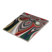 クリスマスレトロヴィンテージテクスチャ抽象芸術アートプリント タイル (側面)