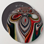 クリスマスレトロヴィンテージテクスチャ抽象芸術アートプリント 缶バッジ (正面&裏面)