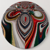 クリスマスレトロヴィンテージテクスチャ抽象芸術アートプリント 缶バッジ (正面)