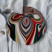 クリスマスレトロヴィンテージテクスチャ抽象芸術アートプリント 缶バッジ (インサイチュ)