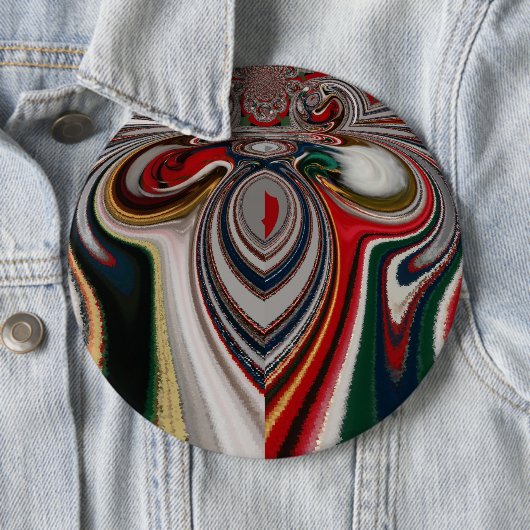 クリスマスレトロヴィンテージテクスチャ抽象芸術アートプリント 缶バッジ (インサイチュ)