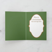 クリスマスレトロヴィンテージ雪だるま追加文字カード シーズンカード (内部)