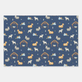 クリスマスレリーフ出生包装紙シート ラッピングペーパーシート (正面3)