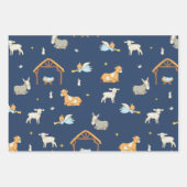 クリスマスレリーフ出生包装紙シート ラッピングペーパーシート (正面)