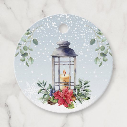 クリスマスレンテンユーカリ離れスポインセチア フェイバータグ (正面)