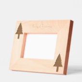 クリスマスレーザーエッチング写真枠 レーザー彫刻フレーム (左)