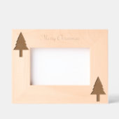 クリスマスレーザーエッチング写真枠 レーザー彫刻フレーム (正面)