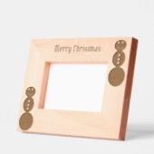 クリスマスレーザーエッチング写真枠 レーザー彫刻フレーム (左)