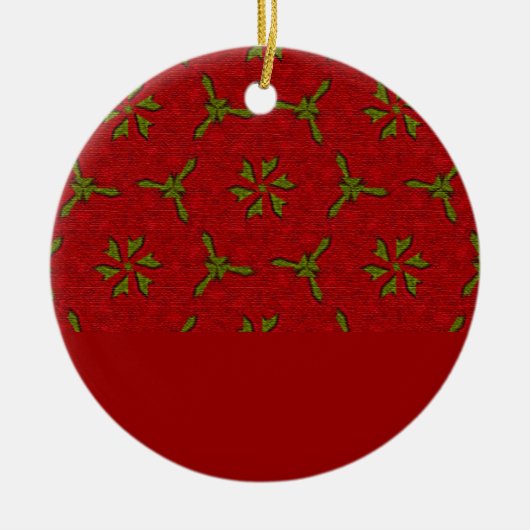 クリスマスレースオーナメント セラミックオーナメント (正面)
