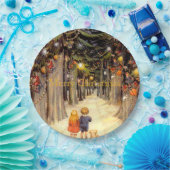 クリスマスレーンの子ども紙プレート ペーパープレート (パーティー)