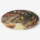 クリスマスレーンの子ども紙プレート ペーパープレート (アングル)