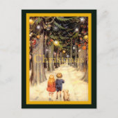 クリスマスレーンポストカードの子ども シーズンポストカード (正面)