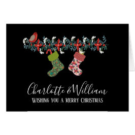 クリスマスロぶら下がったビンストッキングパーソナライズされた