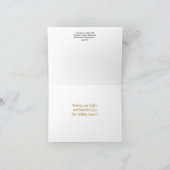 クリスマスロウソク3枚のフレイムカード シーズンカード (内部)