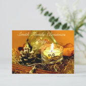 クリスマスロウソク 招待状 (スタンド正面)