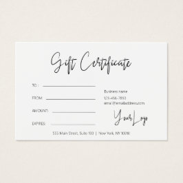 クリスマスロゴギフト券