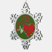 クリスマスロゴ 雪の結晶 オーナメント (右)