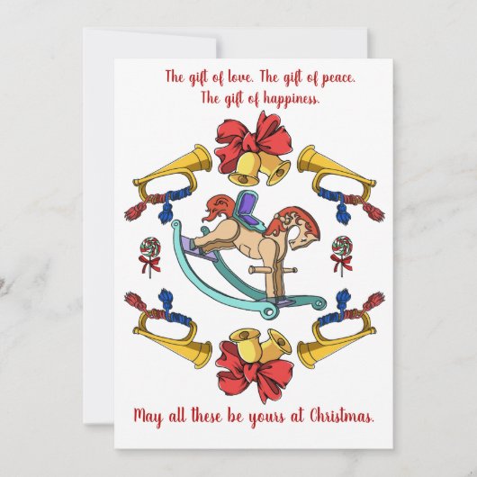 クリスマスロッキングホース シーズンカード (正面)