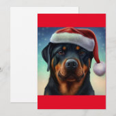 クリスマスロットワイラードッグギフトTシャツ シーズンカード (正面/裏面)