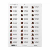 クリスマスロットワイラードッグサンタ ラベル (フルシート)