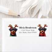 クリスマスロットワイラー差出人住所ラベル ラベル (インサイチュ)