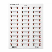 クリスマスロットワイラー差出人住所ラベル ラベル (フルシート)