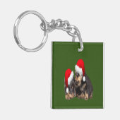 クリスマスロットワイラー着用フェスティバルホリデーハット キーホルダー (正面左)